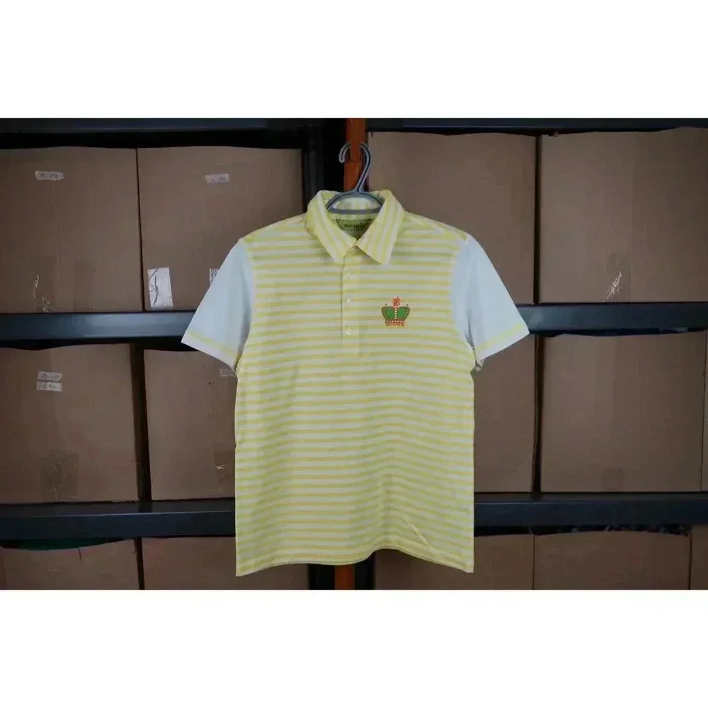 Vintage Polo Men's Medium Y2K Stripes Blue Crush #551